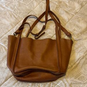Madewell Tan Leather Shoulder Bag